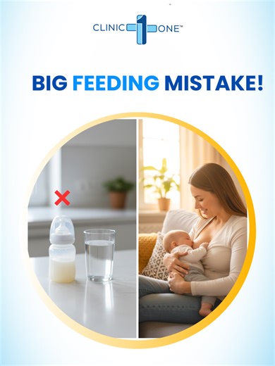 Dr. Kabita Keyal, Consultant Pediatrician at Clinic One, shares an important message for all mothers 🤍 Breastfeeding is the best nutrition for a baby’s growth and development. Animal milk (even when mixed with water) should not be given before 12 months, as it does not provide proper nutrients and can affect a baby’s health. A healthy and happy mother can breastfeed her baby for up to 2 years, with complementary foods after 6 months. If you face any difficulty with breastfeeding, always consult