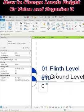 Change Level Height in Revit | Fix Overlapping with Elbow Tool 🚀 #shorts #ytshorts #Revit