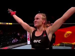 Valentina Shevchenko post fight trademark victory dance