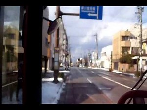 北陸鉄道バス Hokuriku Railway Bus 18系統 No.18 東部車庫→本多町→香林坊 前面展望 from Tobu-shako to Korinbo