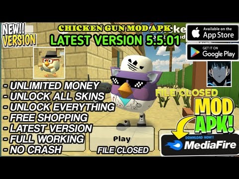 Chicken Gun MOD MENU v5.5.01 | MOD APK | GOD MODE, UNLOCK ALL SKINS, UNLIMITED MONEY GOLD | KICK ALL