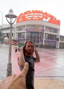 Embarrassing billboard prank! | Marty and Michael