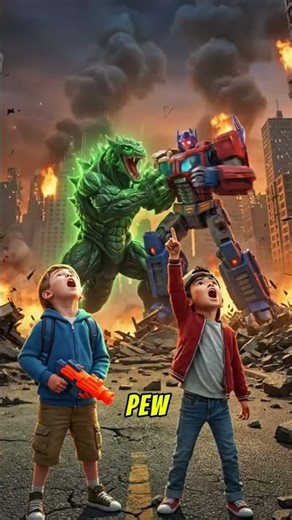 Alien vs Robot Battle 👽🤖 | Epic City Destruction | 3D Cartoon Action