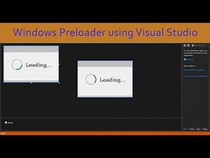 windows Preloader using Visual Studio | vb.net