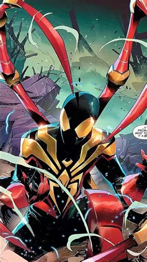 Bộ Giáp Iron Spider Mới Nhất 🤩 #marvel #spiderman #truyentranh #shorts