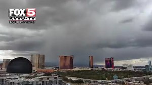 2.3K views · 77 reactions | Clouds are rolling in across the Las Vegas Valley on Thursday afternoon! Ted Pretty/KVVU Chief Meteorologist shared drone footage this afternoon of clouds near the Strip. | FOX5 Las Vegas | Facebook