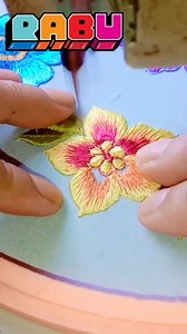 3rd coloring of beautiful yellow jasmine flower embroidery #reels #embroidery #bordir #flowers #fyp | Kanaya Bordir