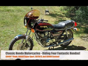 Classic Honda Motorcycle Shootout - CB400 vs CB550 vs CB750 vs CB900!