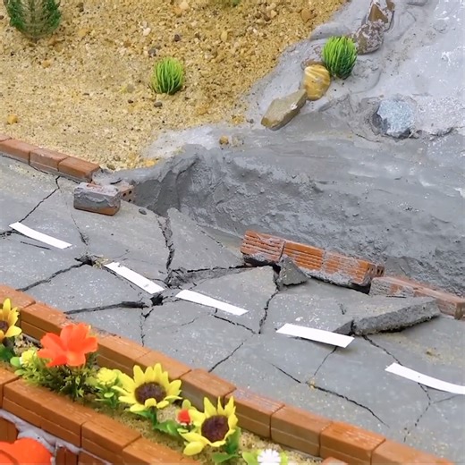 Mini Tractor Bridge Construction Using Bricks & Concrete with Dual Drainage System 🚧 #construction #minivillage | Innovative Build