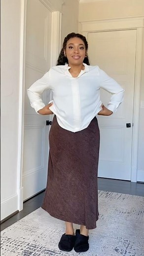 How to style a maxi skirt for work. Yes or no- Shop all outfits link in bio LTK #ootd