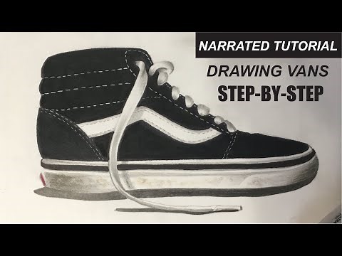 How To Draw Vans - Step By Step Tutorial