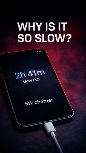 STOP. 18W Charger vs 5W (You've Been Wrong This Whole Time) #shorts #phonecharger #tech