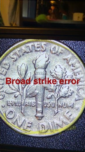 2000 P Off Centered error dime#coin #coinscollection #coincollectinghobby