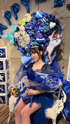 篠見星奈 on Instagram: ". 9月1日がみんなのおかげでもっと特別な日になりました💙 本当にありがとう！だーーーーいすきヾ(＠⌒ー⌒＠)ノ . #アイドル #あまいものつめあわせ #あまつめ #生誕祭 #篠見星奈"