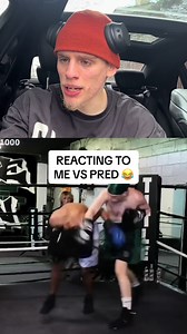 Reacting to my fight vs the pred 😂 #fyp #pred #boxing #jidion #boxing🥊