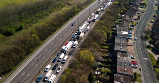 M5: Traffic cameras show major delays following crash