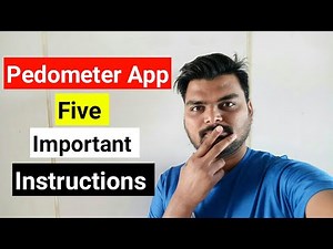 Pedometer App how to use | Instructions