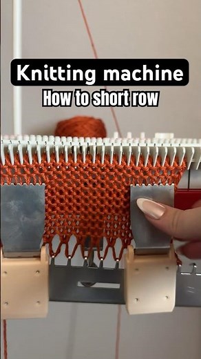 Knitting machine. How to short row on the LK150. #knittingmachine #lk150 #knittingprojects #knitting