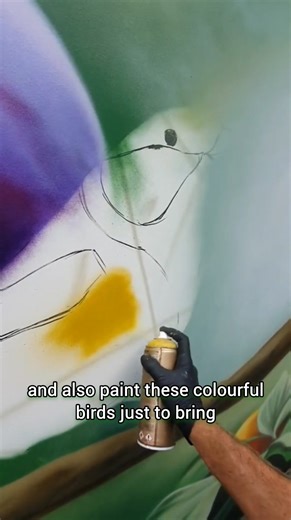 Painting a Nature Mural for a local Care Home #mural #muralartist #wallart #painting | The Mural Company