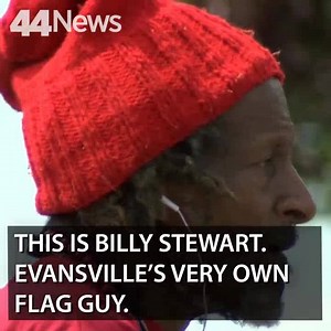 On this Flag Day, we give a shout out to Billy Stewart - Evansville's famous Flag Guy! | 44News