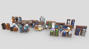 Fashion Store Furniture Volume 1 - Buy Royalty Free 3D model by EliteCreatures
