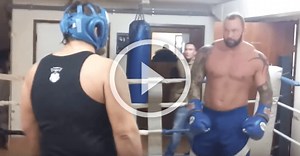 WATCH! 'The Mountain' full contact boxing sparring