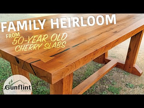 Trestle Style Dining Table Build w/ Butterfly & Epoxy Inlays