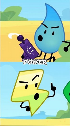 Teardrop VS Lightning | BFDI 1v1 #shorts
