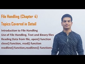 File Handling | Class 12 Computer Science with Python (Video 25)