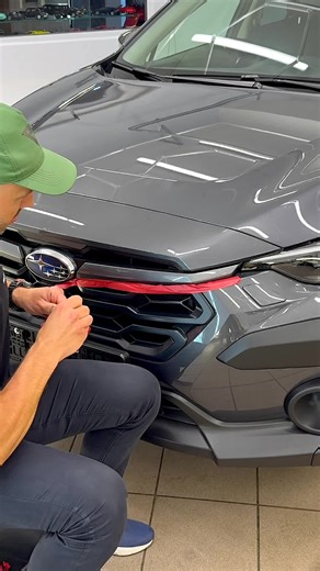 Neon Yellow Grille Trim Color Change for Subaru