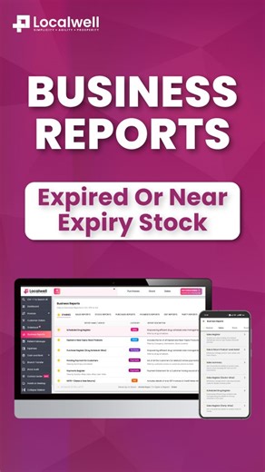 Stop Hidden Expiry Losses Now Expiry stock killing your pharmacy profits? LocalWell's Expired & Near-Expiry Report spots issues in seconds with 64 business reports included. 🚀 Ready to Optimize Your Pharmacy Operations? Get LocalWell Pharmacy Software Today: LocalWell Desktop App: https://partners.localwell.in LocalWell Mobile App: https://play.google.com/store/apps/details?id=com.localwell&hl=en-US WhatsApp Us: https://wa.me/918884322208 #PharmacyExpiry #NearExpiryAlert #ExpiryStock #BusinessR