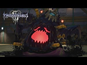 Kingdom Hearts 3 - Monstropolis Boss Battle Walkthrough (Giant Unversed) [1080p 60FPS HD]