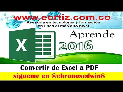 ⭐⭐🛑⭐⭐Cómo Convertir Excel 2016 y 2019 a PDF super fácil y sin programas