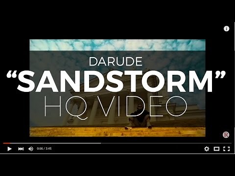 Darude “Sandstorm” (Official Video) (Digitally Remastered - Highest Quality Available)