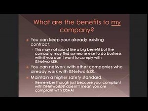 ISNetworld®: The Need and Benefit. By Markus Wesaw®