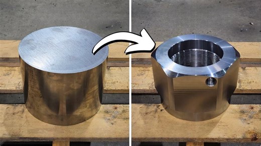 Fitting the Nut on a Hydraulic Cylinder Rod