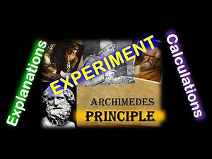 Archimedes Principle (Experiment, Explanations & Calculations)