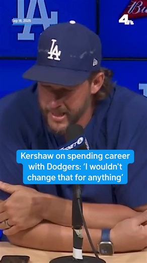 Clayton Kershaw will make history when he retires at the end of the 2025 after spending his entire 18-season career with the Dodgers. The three-time Cy Young winner became emotional when expressing his gratitude for the City of Angels where he and his wife started their family and raised four kids. Widely known as a devoted family man, Kershaw said he talked about his retirement plans with his wife and children all year before reaching the conclusion. | NBC LA