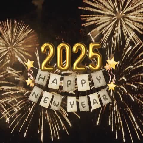 Downloadable Happy New Year 2025 Musical Videos