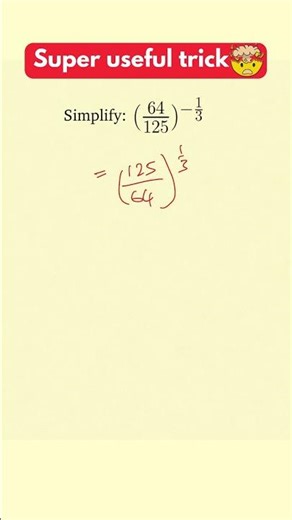 How To EASILY Solve This Fraction/Exponent Problem | Math Tips