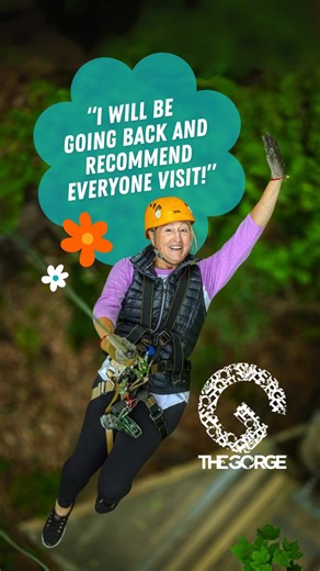 The Gorge is a can't-miss experience in Western North Carolina featuring: 😀 11 ziplines 😜 3 rappels 😎 1 sky-bridge 🤩 Stunning views Plan your epic adventure today! | The Gorge Zipline