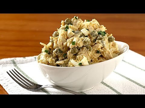 CHICKEN salad. My grandmother always made it instead of Russian salad