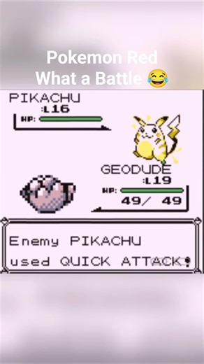 Pokemon Red - What a Battle 😂