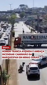 Na manhã desta segunda-feira (29), um caminhão da Marquespan, empresa de Gravataí, foi usado em um protesto que causou transtornos no trânsito de Contagem, na Grande Belo Horizonte (MG). O motorista atravessou o veículo em uma das principais avenidas da cidade e subiu no baú com um galão nas mãos, ameaçando incendiar o caminhão. Segundo ele, a manifestação foi motivada pela demissão de um colega de trabalho e pelas condições no ambiente laboral. A interdição parcial da via deixou o trânsito comp