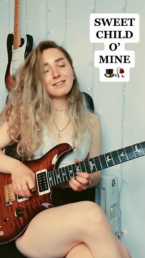 Female Guitarist Rocking 'Sweet Child O' Mine' by Guns N' Roses