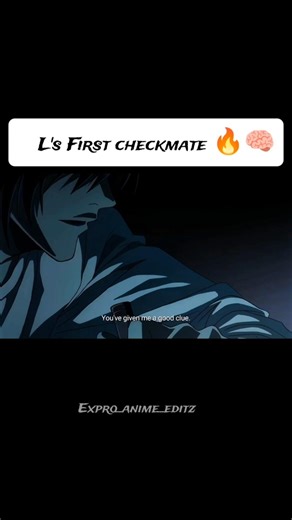 L's first checkmate 🔥|| #anime #animeedit #deathnote