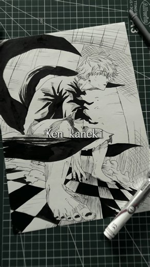 Ken kaneki drawing #art #kaneki #shorts