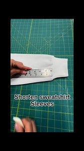 Shorten sweatshirt sleeves #alterations #proalterations #alterations #tailor #tailoring #tutorial #shorten #sleeves #sweatshirt | PRO Alterations