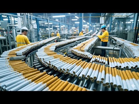 Inside the Cigarette Factory: How It's Made ?? Billion-Dollar Industry?