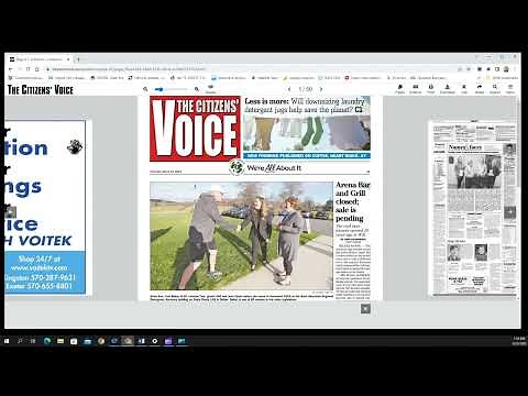 The Citizens' Voice e-edition demo